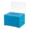 Adiroffice Acrylic Locking Suggestion Box with Message Display, PK3 ADI637-BLU-3pk - alternate 3